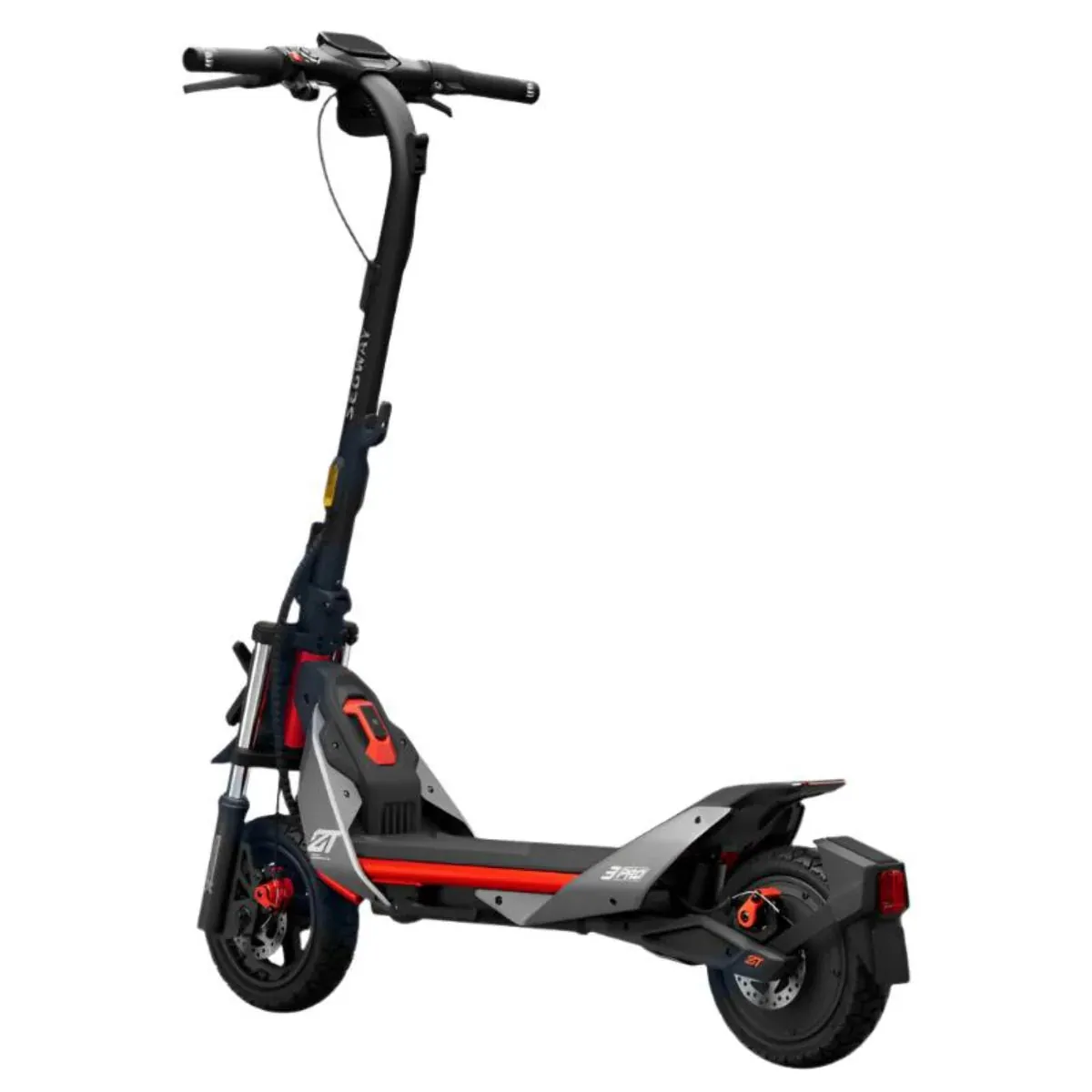 Segway-Ninebot ZT3 Pro front view, handlebar and stem