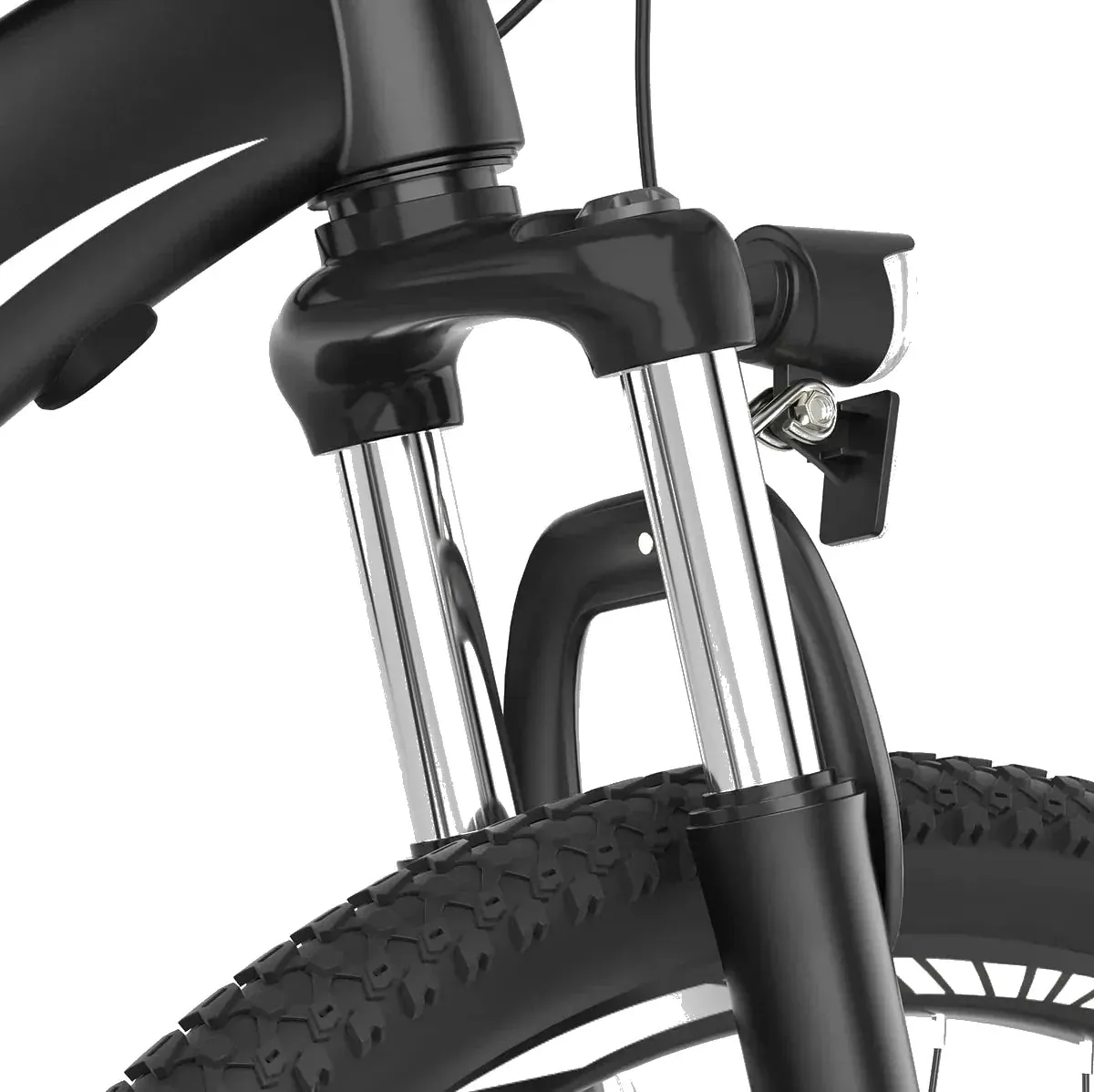 Fourche suspendue et phare du Touroll U1