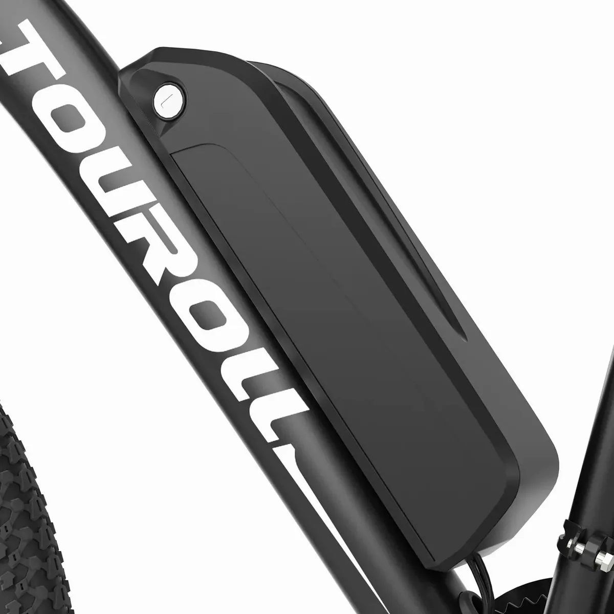 Batterie du Touroll U1 dans son logement sur le cadre
