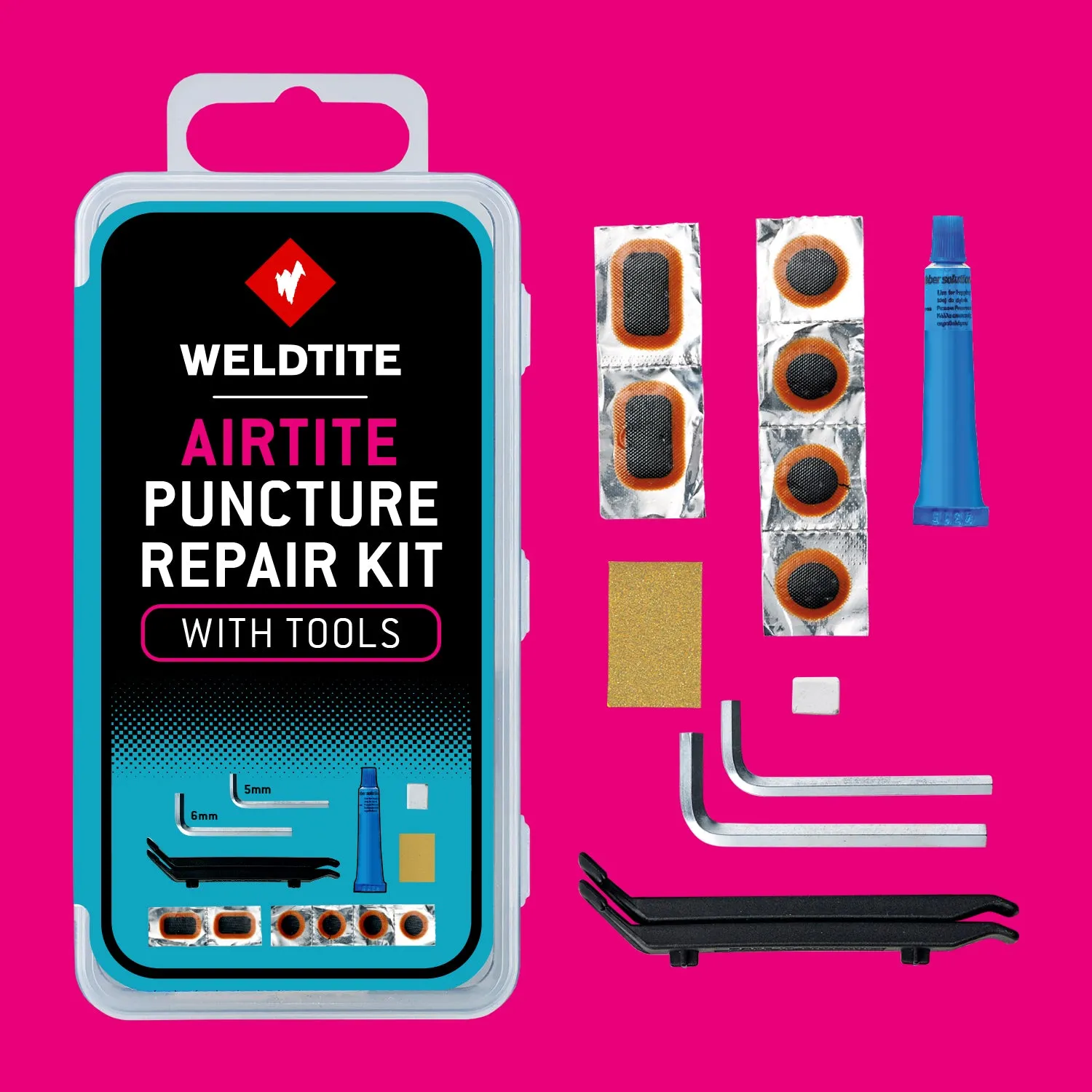 Weldtite Airtite Puncture Repair Kit with Tools